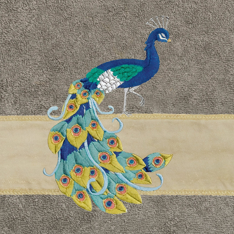 Ensemble de serviettes 4 pièces PENELOPE, Gris foncé, 4