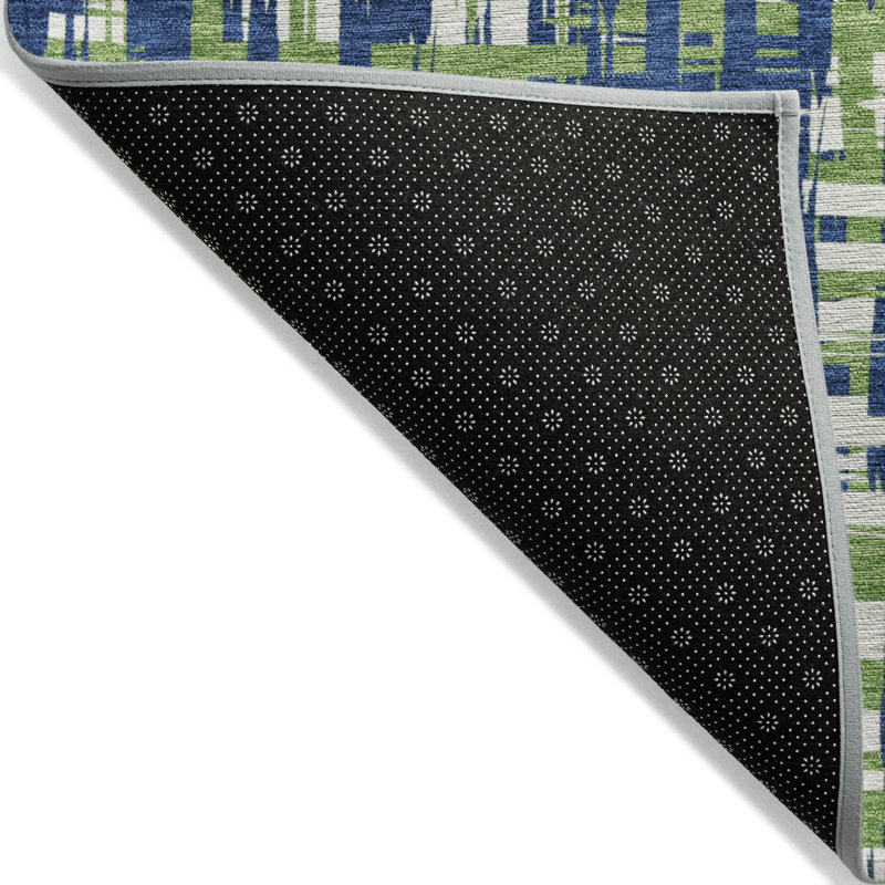 Tapis intérieur / extérieur bleu Zarifa , 9 pi x 12 pi