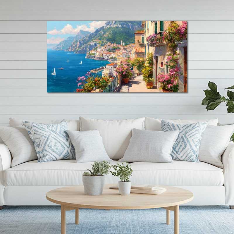  Art mural sur toile, Italie, H 24 po x l 48 po
