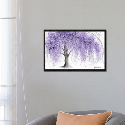 Purple Wishing Willow by Ashvin Harrison - Print on Canvas