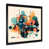 Impression noire sur toile encadrée sélectionné