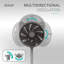 Duux Whisper 2 Standing Fan with Remote Control, 26 Cooling Speeds, Height Adjustable, Multi-direction Oscilation, Quiet Fan with Night Mode and Timer-113957849