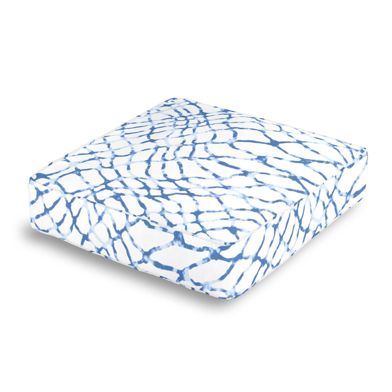 Square Pillow Cover & Insert, River Blue
