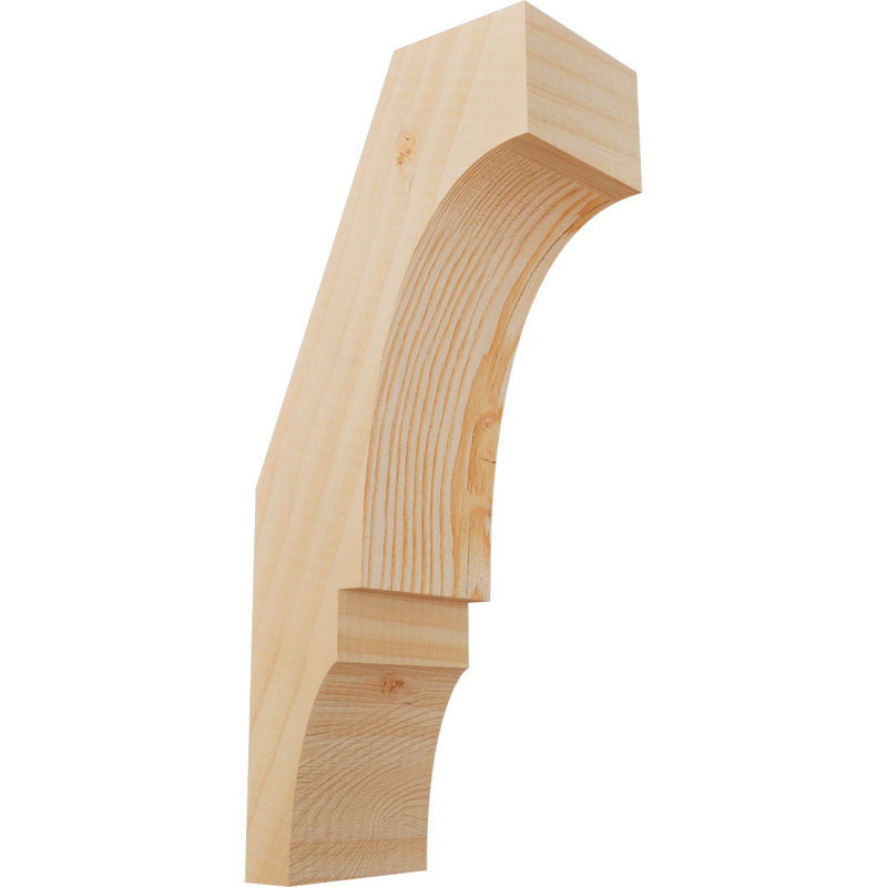 Genouillère Balboa, Sapin de Douglas, Lisse, H 14 po x l 3,5 po x P 6 po