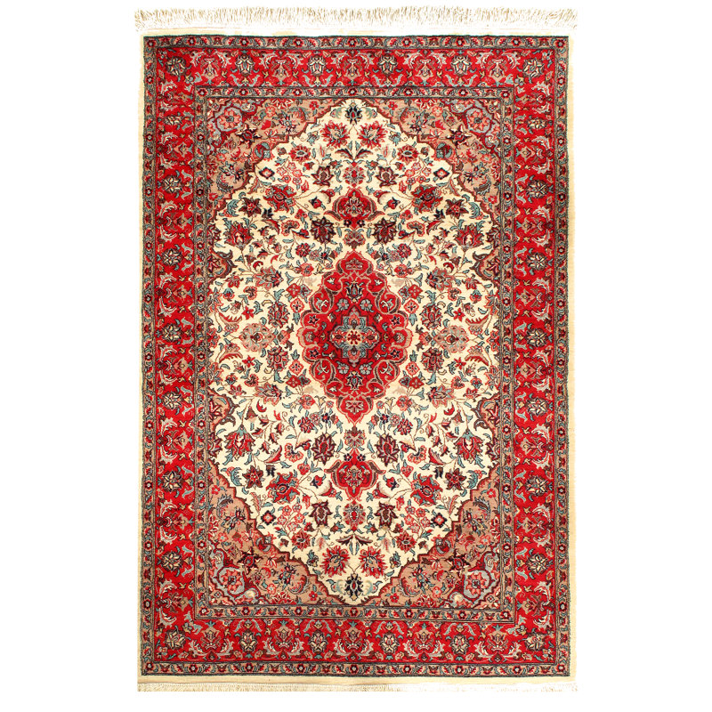 Tabriz One-of-a-Kind 4'2" X 6'6" Hand Knotted Area Rug