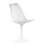 Chaise d'appoint pivotante tulipe Modholic, blanc (ensemble de 2)-977501931-958523959