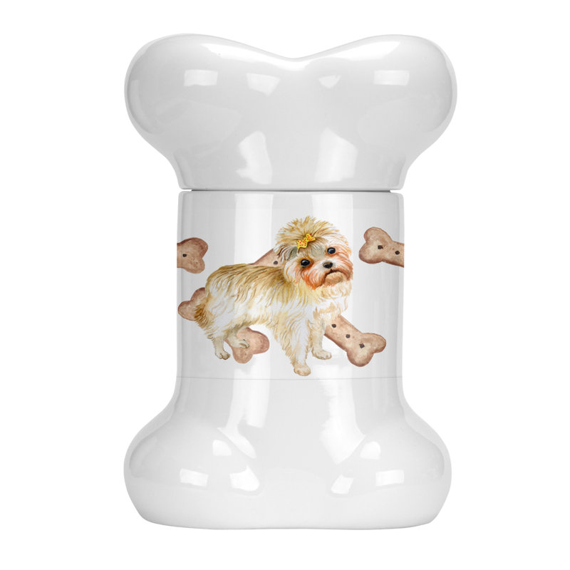 Pot à animaux en forme d’os morkie