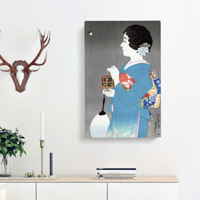 Lady Holding A Box by Ito Shinsui - Wrapped Canvas