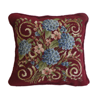 Hydrangea Bouquet Number 1 Needlepoint Pillow
