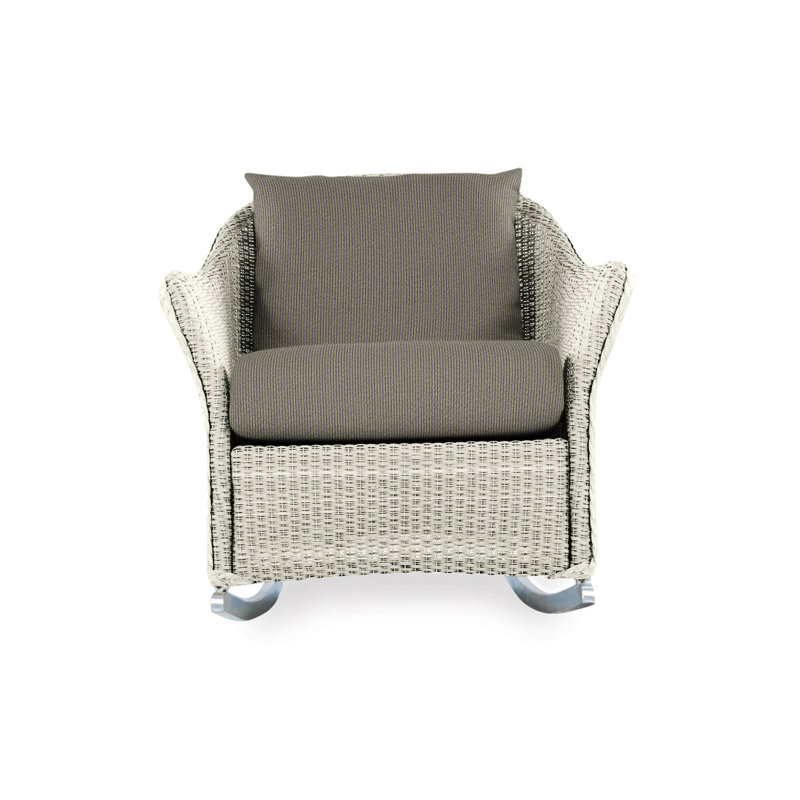 Weekend Retreat Outdoor Rocker Chair, Demo Oatmeal, Linen