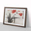 Orange Flowers by Zhao Zhiqian - Picture Frame Painting Print-55581355-55581359