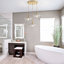  Luminaire suspendu en forme de dôme doré à 3 lumières avec abat-jour en verre pétale avec cordon Junathean-122780816-106895390
