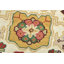 Tapis oriental en laine noué à la main Heriz en ivoire / bleu / rouge