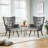 Modern Upholstered Wingback Chair Velvet Tufted Armchair with Metal Legs-617123947