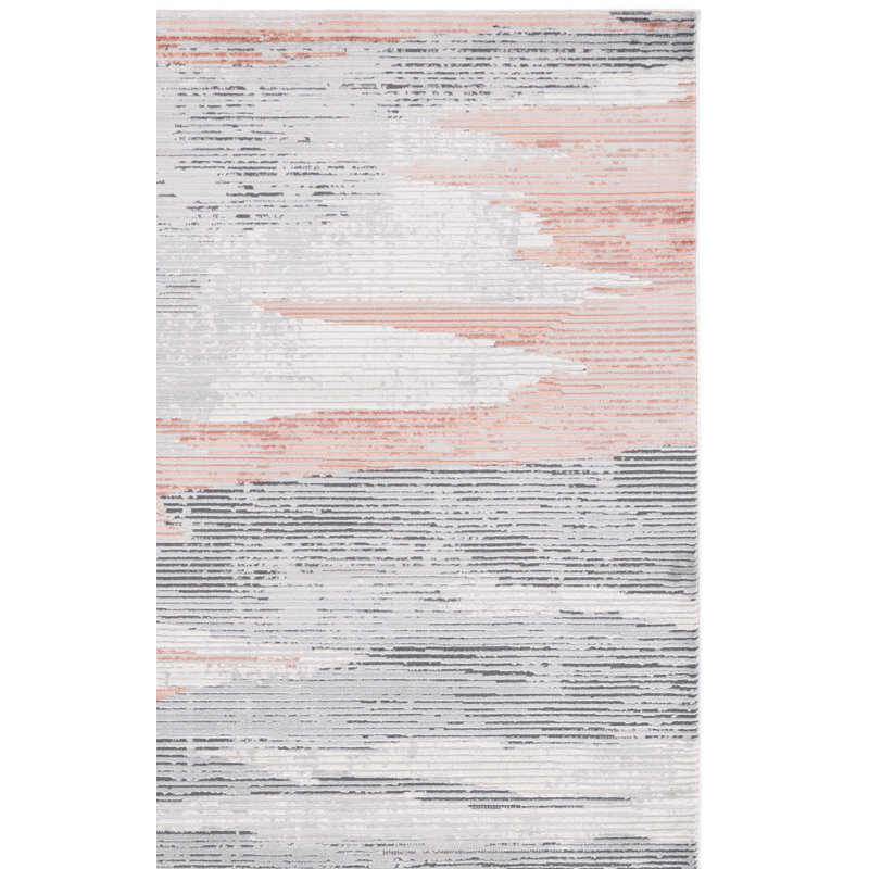 Damionna Performance Abstract Rug, Square 6'7"