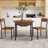 Fonso 34.8'' W Dining Set,Table and Chairs,Round Table Top with Leaf,dining table set,dining room set-676377537-676377541-674362462