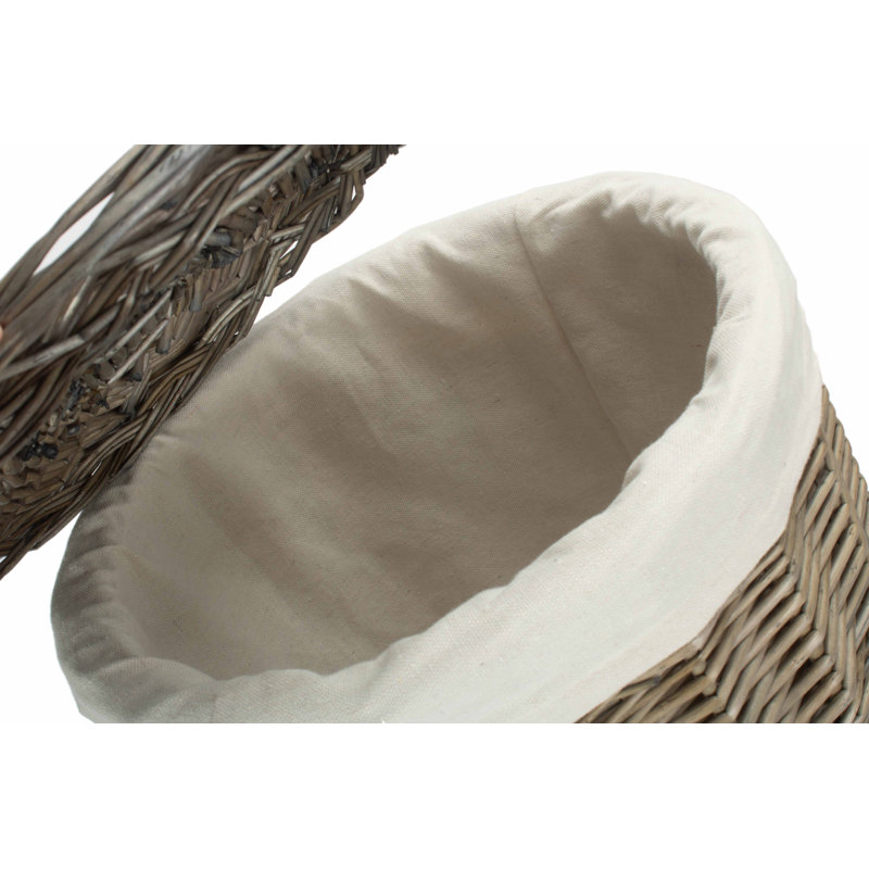 Wicker Laundry Bin with Lining, Small