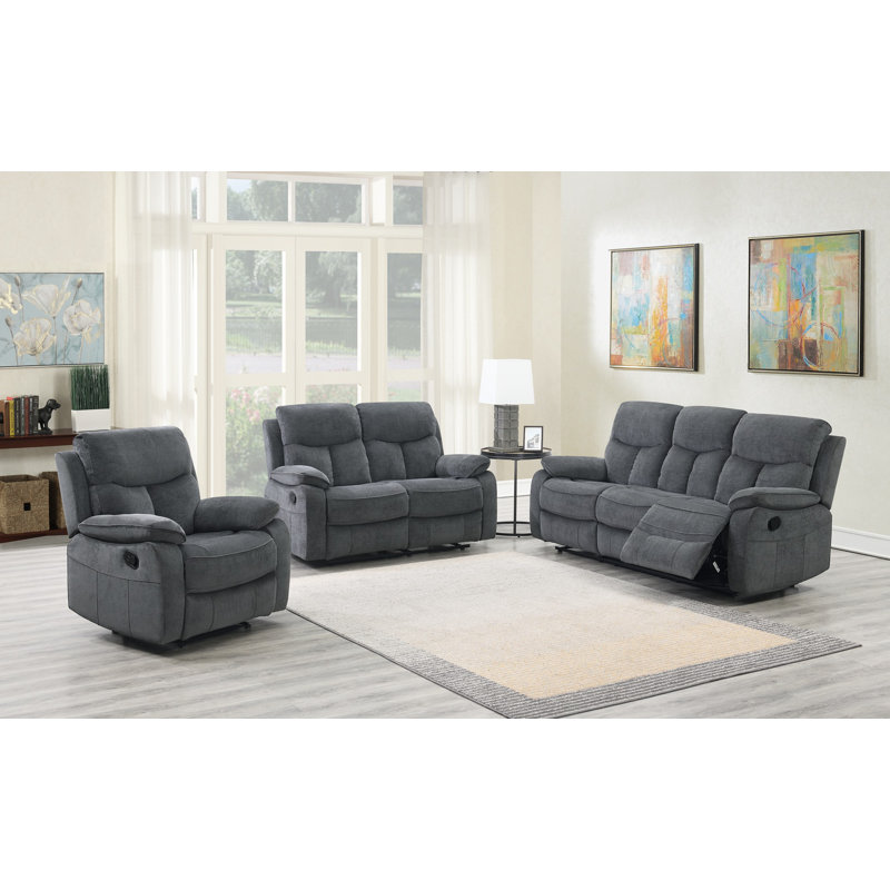 Casal 207cm Wide Chenille Glider Standard Recliner
