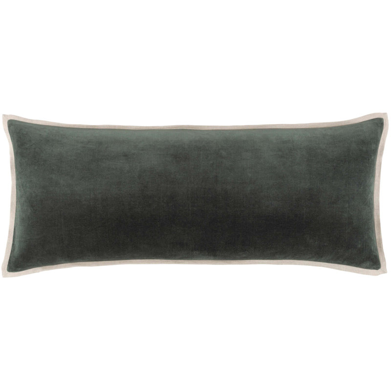 Gehry Velvet/Linen Decorative Pillow, Russet, 16"H x 20"W, Pillow Cover Only - No Insert