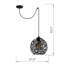 Luminaire suspendu simple à hauteur réglable