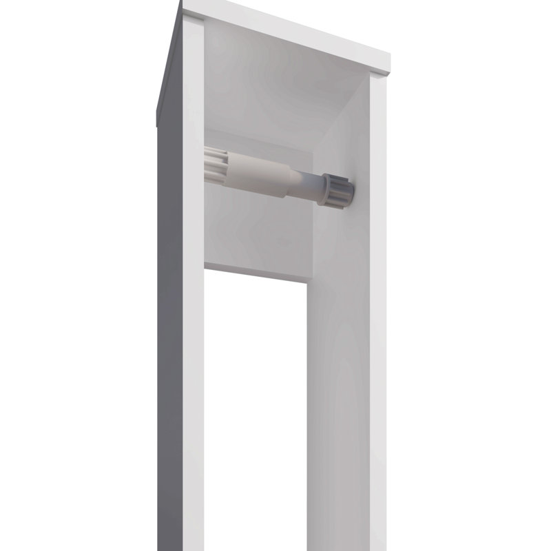 Porte-papier hygiénique en mélamine, Blanc
