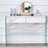 White Environmental Protection MDF Minimalist Dresser, Desk, Desktop Computer Desk, With Double Drawer Storage Space, Simple Home, Perfect For Various Styles Of Home Environment. (Dresser)