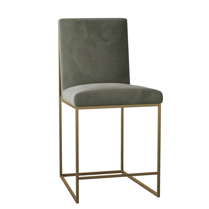 Ian Upholstered Stool with Metal Frame, 9953 Willow