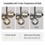 Lustre linéaire moderne en verre bullé à 9 lumières à intensité variable de 40,2 po Spoutnik-1745631770