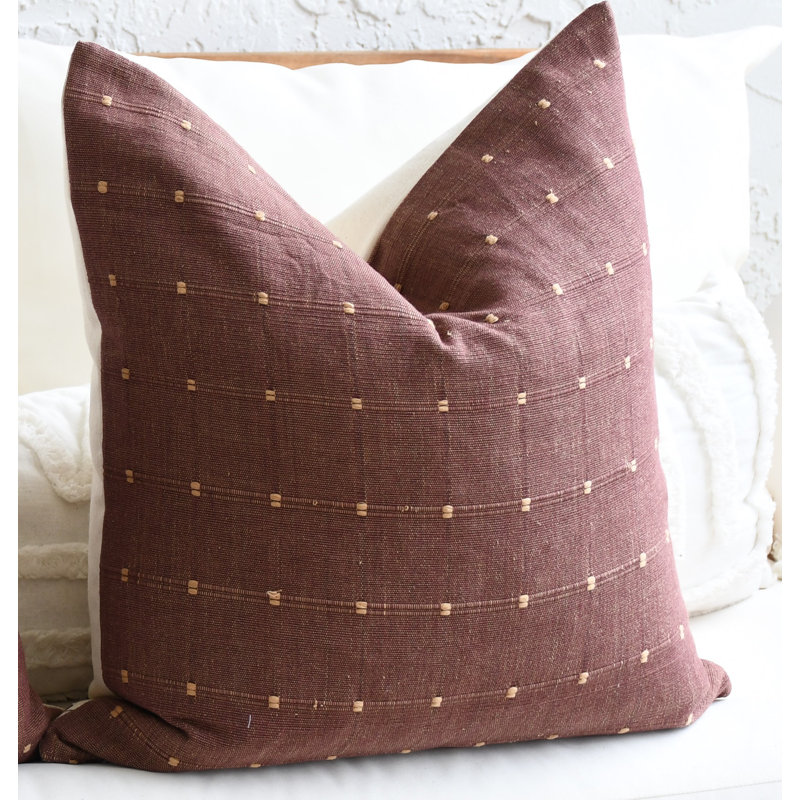 Housse de coussin en coton Sundara, H 16 po x l 16 po, Carrée