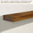 Fireplace Mantel,72" Wood Floating Fireplace Shelves,Wall Mounted Wooden Display Shelving,Handcrafted Wood Brack,Natural Mantels Over Fireplace, 72" X 8" X 3"-Dark Chocolate-121418354-121418351