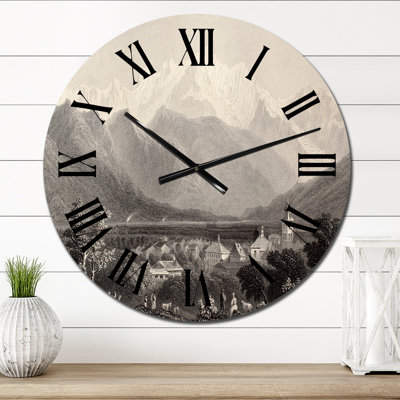 Horloge murale Mont Blanc