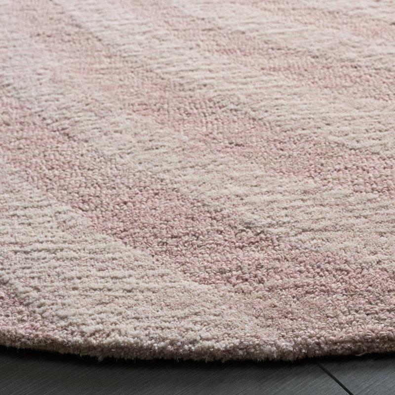 Nouveauté 201 80% laine; Tapis spiralé 20% coton, Rond 4 pi
