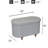  30" Fuzzy Boucle Upholstered Storage Ottoman Bench-1708027950