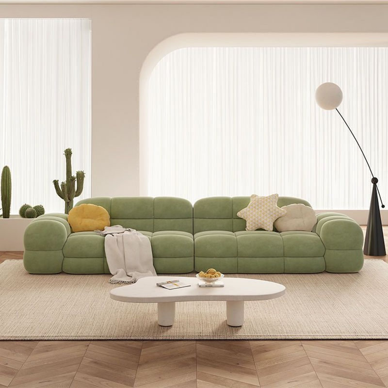 Canapé de luxe de style minimaliste, Vert