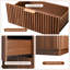 Ensemble de 2 tables de chevet 3 tiroirs, table de chevet en bois cannelé, ensemble de 2 tables de chevet, H 23,9 po x l 22,8 po x P 15 po, noyer-293338403-293338429