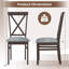 Gymax Modern Dining Chairs w/ Rubber Wood Frame Hollowed Backrest for Kitchen-115297015