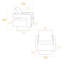 Fauteuil d'appoint pivotant l 29,13 po carré, avec dossier ouvert, rotation à 360 degrés, avec coussin de dossier amovible-237729835