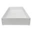 Lit simple Lugman avec moulure ovale en blanc