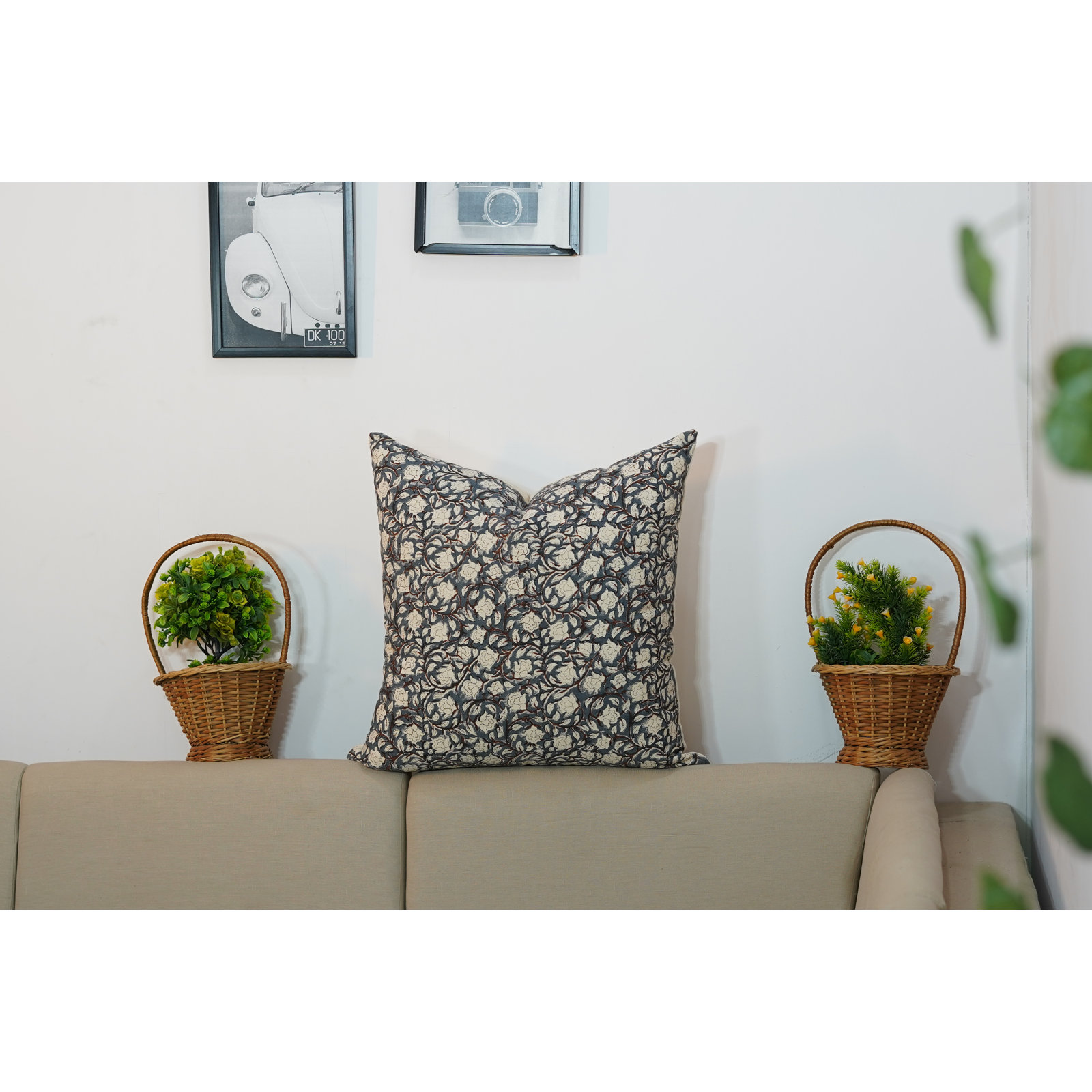 Lerah Cotton Pillow Cover, 20" x 20"