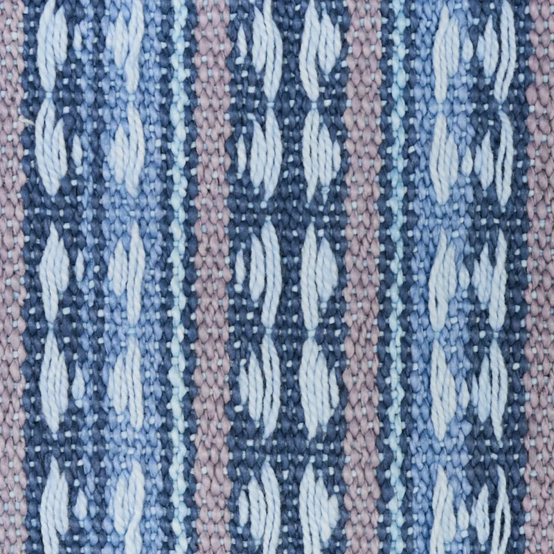 Tarnby Stripe Fabric, Blue/ Pale Blue/ White