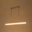 Luminaire suspendu moderne à DEL rectangulaire en verre strié