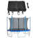 Trampoline Replacement Enclosure Surround Safety Inside Net for 8ft Frame using 8 Straight Poles