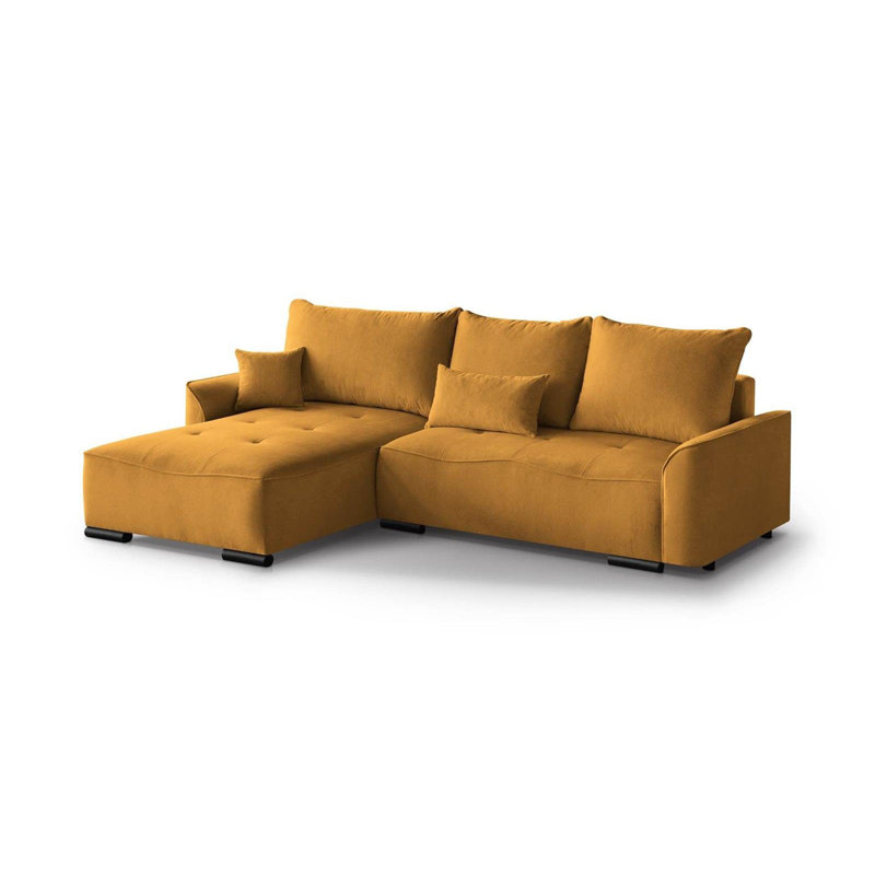 Benne 4 Seater Sofa Bed, Yellow