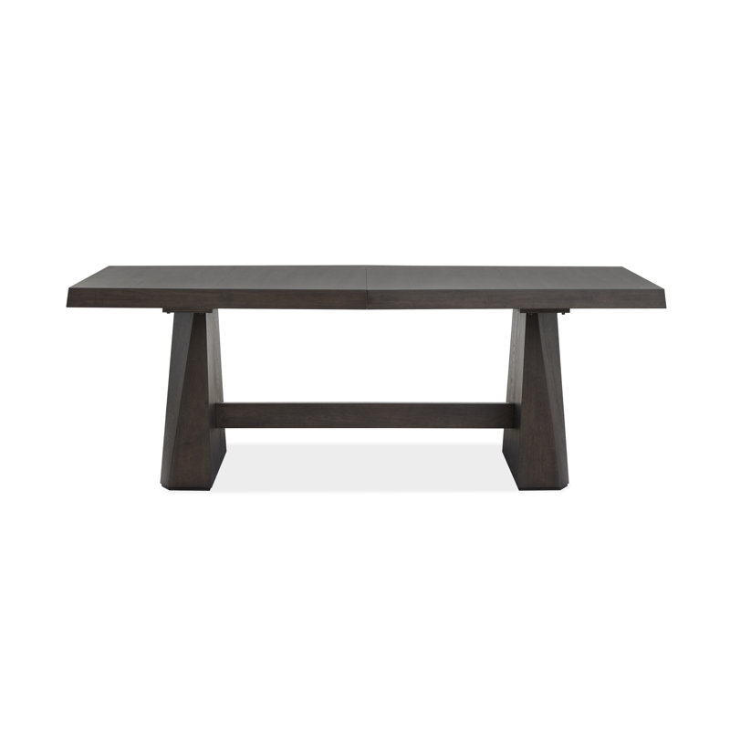 Trestle Dining Table With 2 Benches, 3 Pieces: Table, 2 Benches