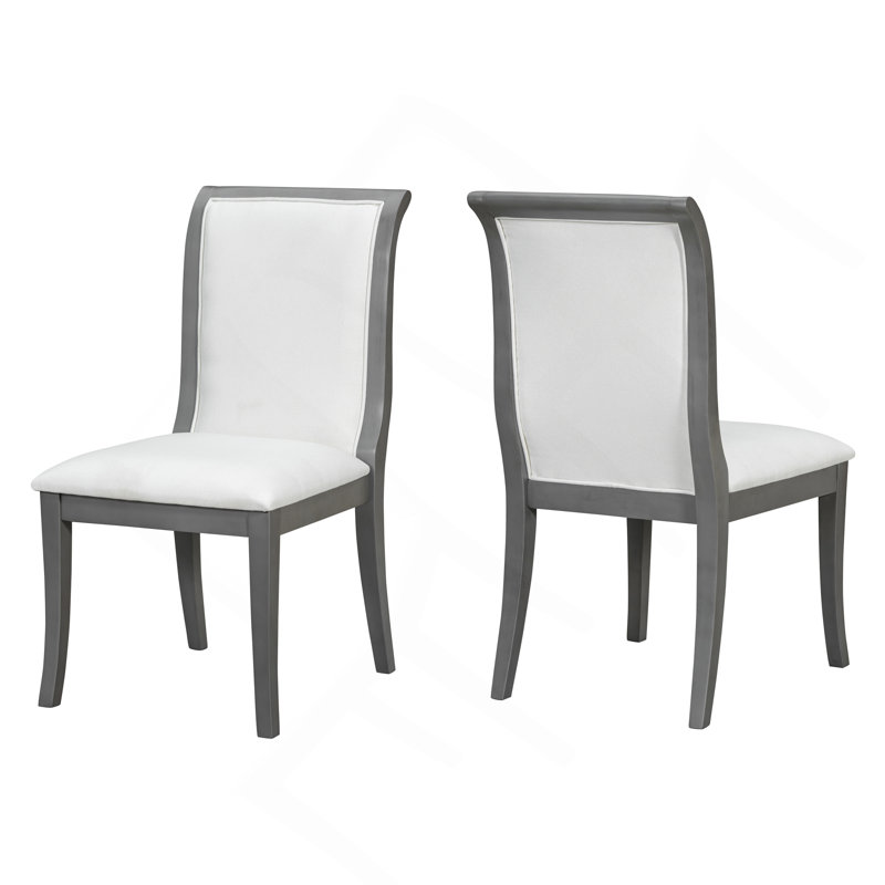 19.29 " H Upholstered Side Chair, Gray