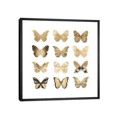 Butterfly Study In Gold II by Julia Bosco - Gallery-Wrapped Canvas Giclée on Canvas