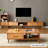 Burlywood Solid Wood Rectangular Coffee Table-850281071-850281068