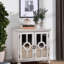 Armoire de rangement classique classique 1Pc avec accoudoirs et portes miroir