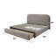 Lit en tissu gris Orane avec rangement-1034727407