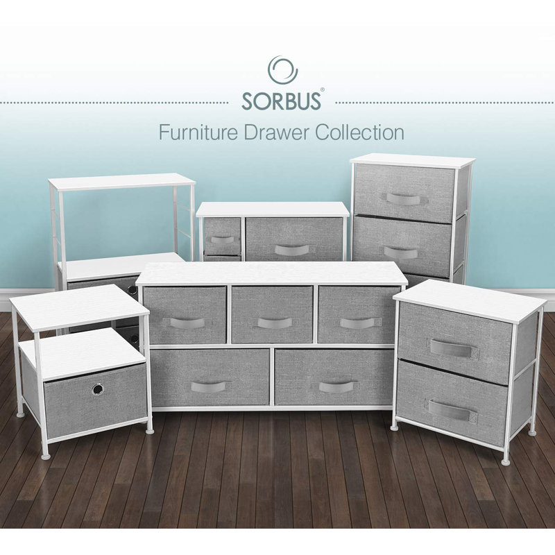 White 5-Drawer Nursery Dresser with Soft Close